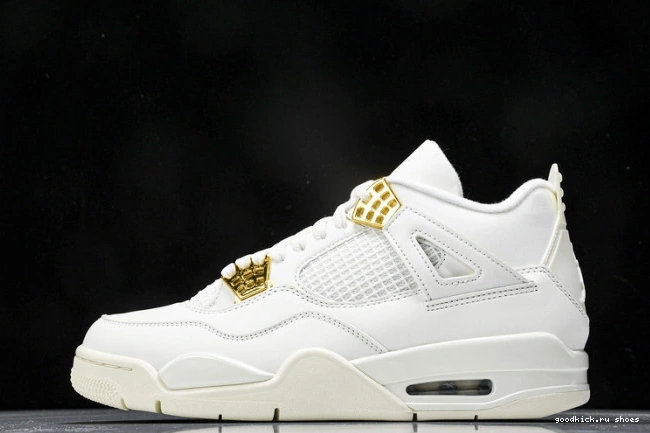 AQ9129-170 Retro Jordan 4 Metallic Gold 0710